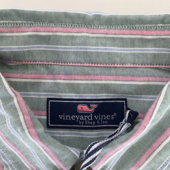 Vineyard Vines Mens Striped Oxford Stretch Long Sleeve Button Down Shirt NWT - Picture 11 of 12